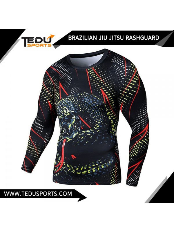 Snake Design Brazilian Jiu Jitsu BJJ Rashguard