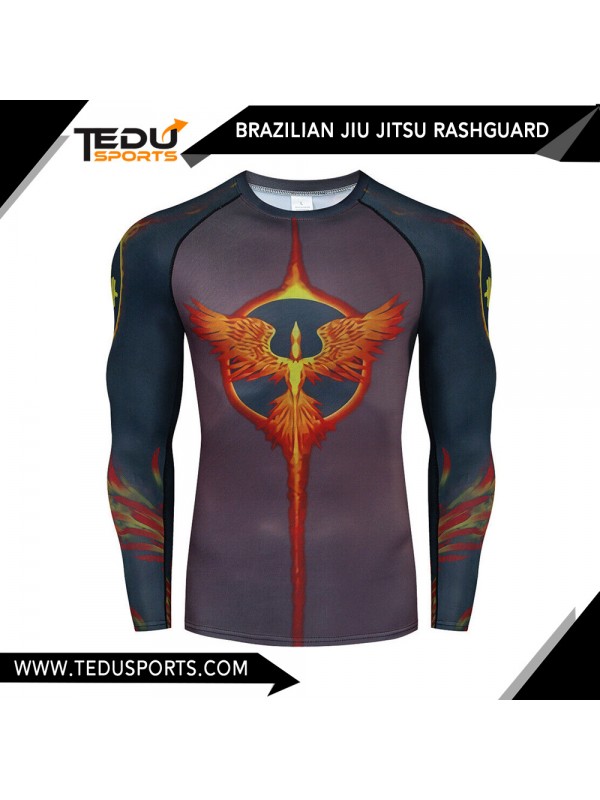 Men'S Brazilian Jiu Jitsu MMA BJJ Rash Guard